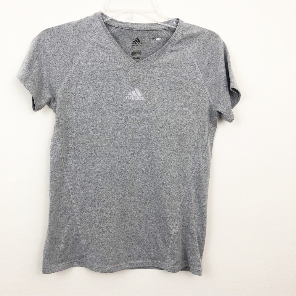 Adidas Climalite‎ Gray Running Shirt Size Medium
